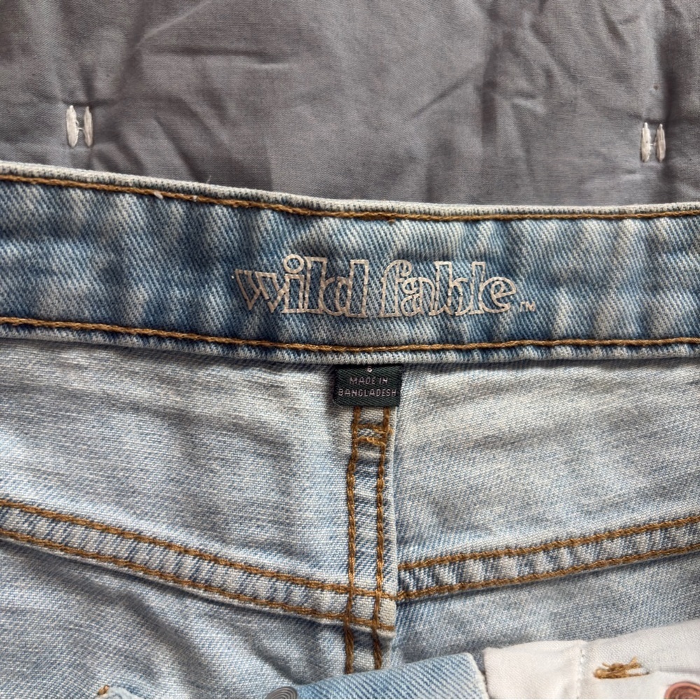 Wild Fable Size 6 Women’s Light Blue Wash High Rise Denim Shorts Size 6 - Picture 6 of 13
